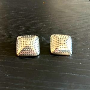 John Hardy Silver Clip Earrings